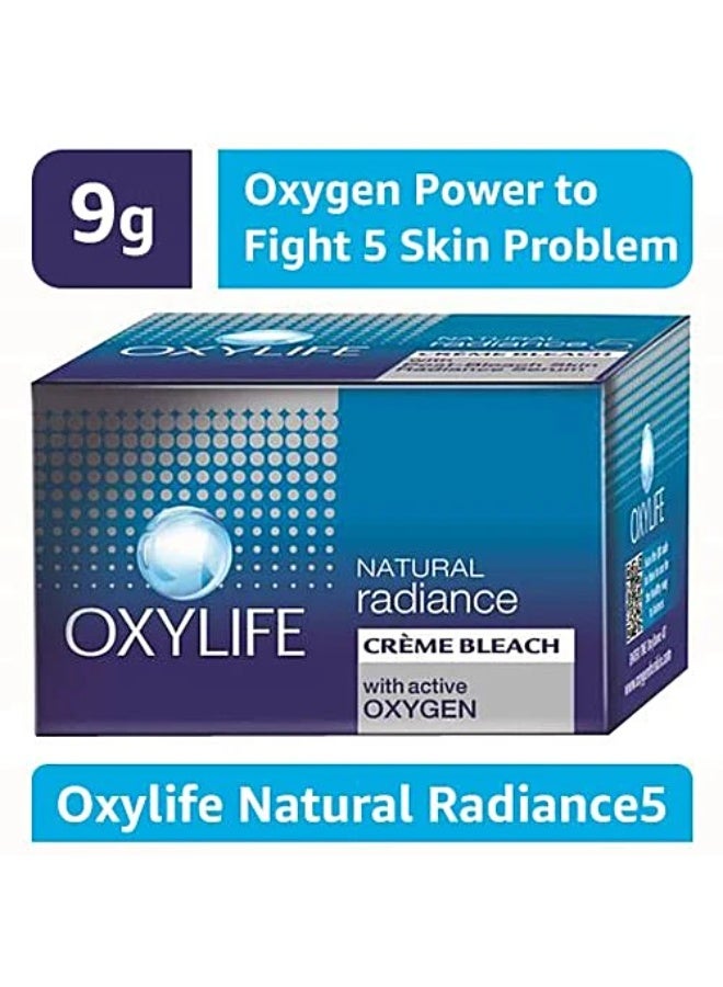 OxyLife Dabur Oxylife Natural Radiance 5 Creme Bleach With Active Oxygen, 9 Gm - Image 2